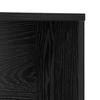 Desk with Shelf Black Oak Effect 91 x 50 x 149 cm