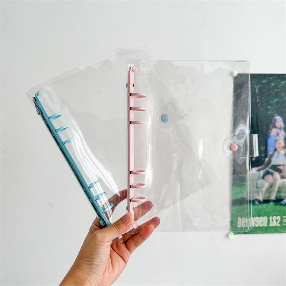 6-луночный блокнот с отрывными листами, прозрачный держатель для фотокарт, портативный переплет формата А5, подарок