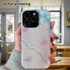 Phone Case: 2D flat design suitable for iPhone 18, 17, 16, 15, 14, 13 Pro film protective case, couple style, seaside pink butterfly beach, Christmas 