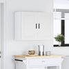 Porto Wall Mounted Kitchen Cabinet White Particleboard