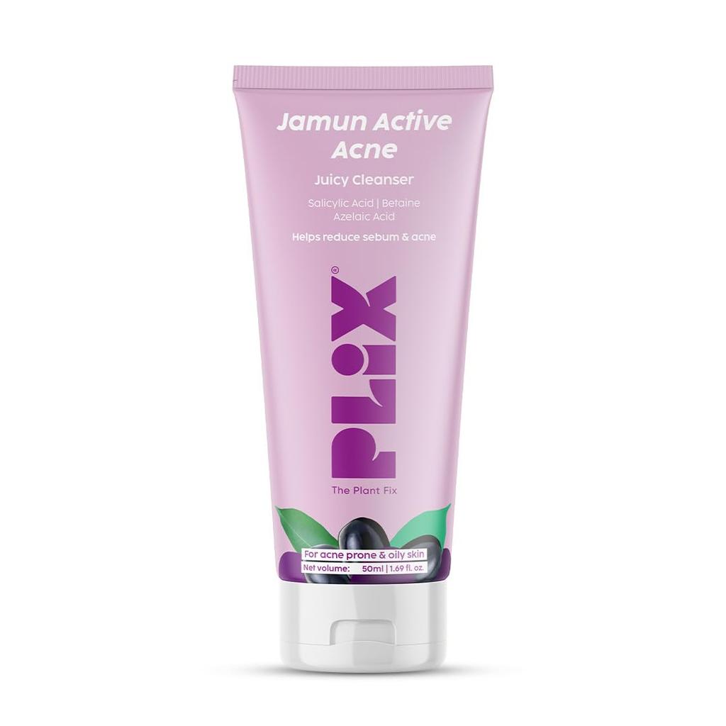 PLIX The Plant Fix Гель-пенка для умывания с экстрактом джамуна против акне для жирной и склонной к акне кожи Ежедневное очищение 50 мл Мягкий Унисекс