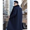 High-end Cashmere Coat Winter New Middle-aged Gentleman Woolen Coat Long Fox Fur Collar Windbreaker for Men