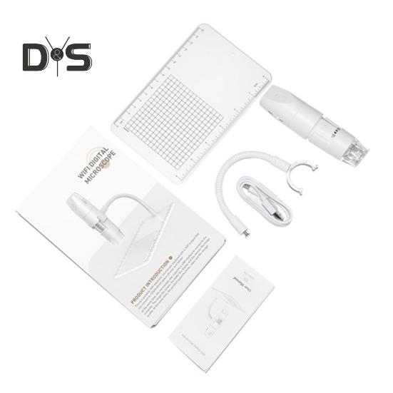 Цифровой микроскоп Wi-Fi USB со светодиодной подсветкой, портативный, широкая совместимость, 1000-кратное беспроводное увеличение, эндоскоп для Windows/Android