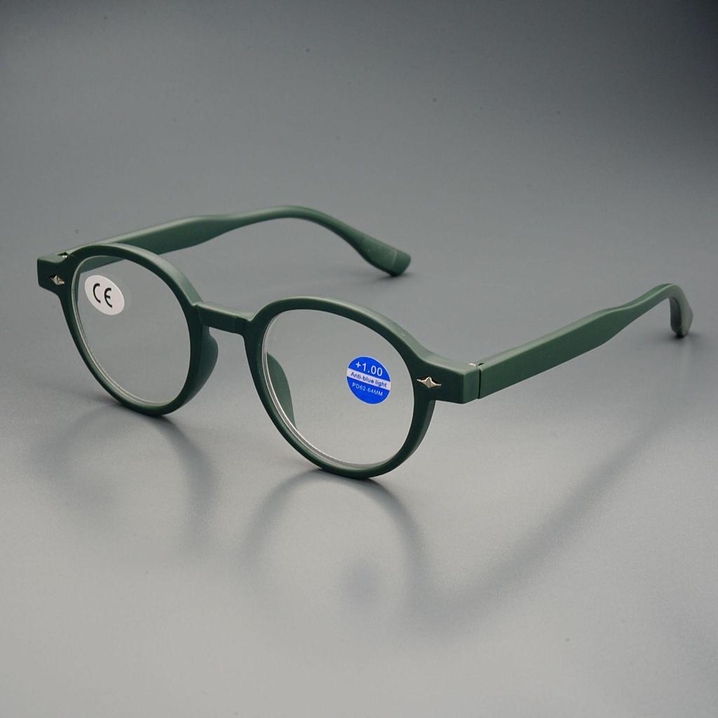 Японские ретро круглые антиусталостные очки для чтения с защитой от синего света 2025