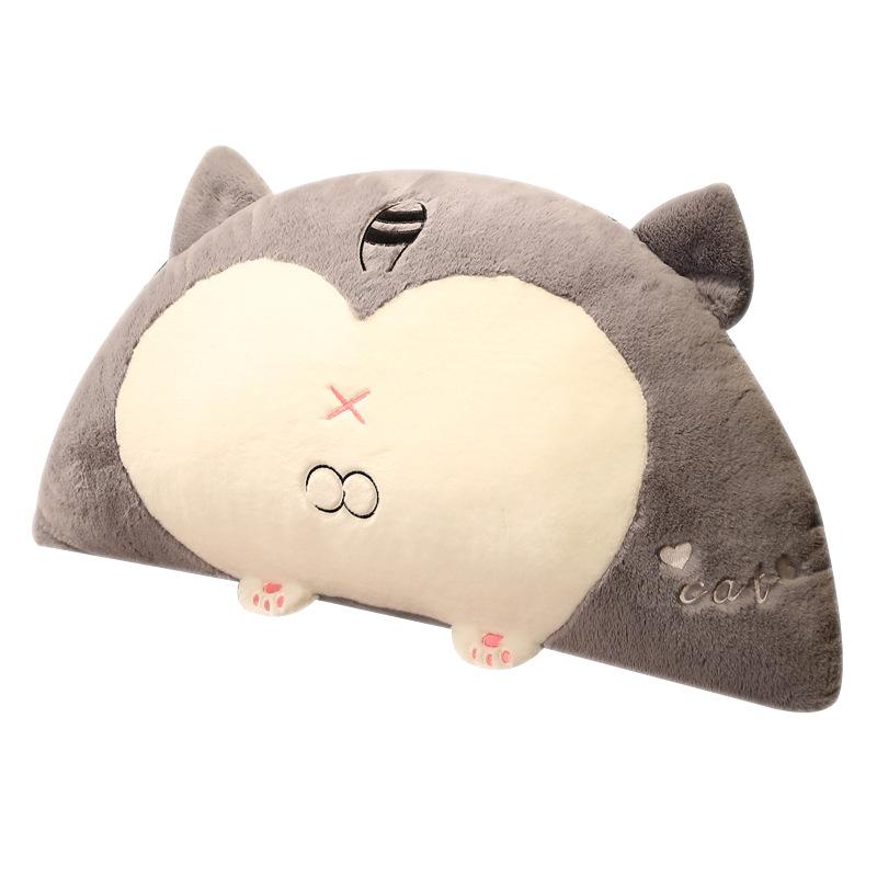 Cartoon Cat Ass Bedside Pillow Bedroom Pig Butt Waist Pillow Tatami Back Throw Pillow Seat Waist Cushion