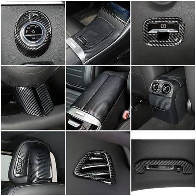 Для Mercedes Benz C Class W206 C200 C220 C260 C300 2022 2023 часть центральной консоли автомобиля ремонт декоративная отделка из углеродного волокна