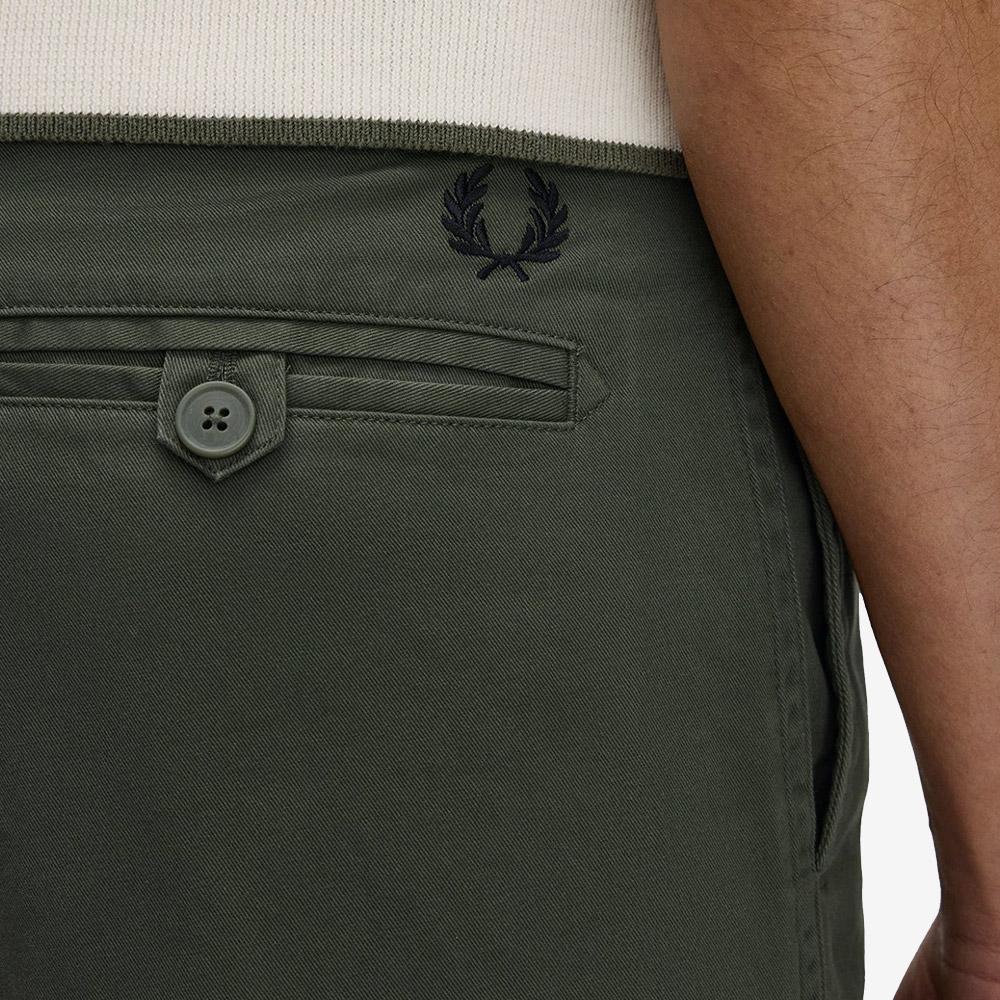 Fred Perry [Острые] Полуприталенные брюки - Лаврово-зеленые Afpm2539130-X21
