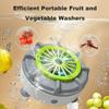 Автоматическая машина для мытья фруктов и овощей, кухонная машина для чистки продуктов, вихревой поток воды, без запаха и видимая чистота