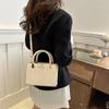 2024 New Style Women's Shoulder Bag Fashionable Street Trendy Pu Small Square Bag