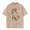 100% Cotton 230gsm Washed Old Craft Oversized T Shirt Big Size O-neck Oversized Men Tshirt Cool T-shirt Women Tee Shirts Tops