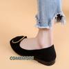 Spring Autumn New Women Office Shoes Ladies Low Heel Pumps Bow Black Wedges Comfortable Heels Formal Work Mom Round Toe Footwear