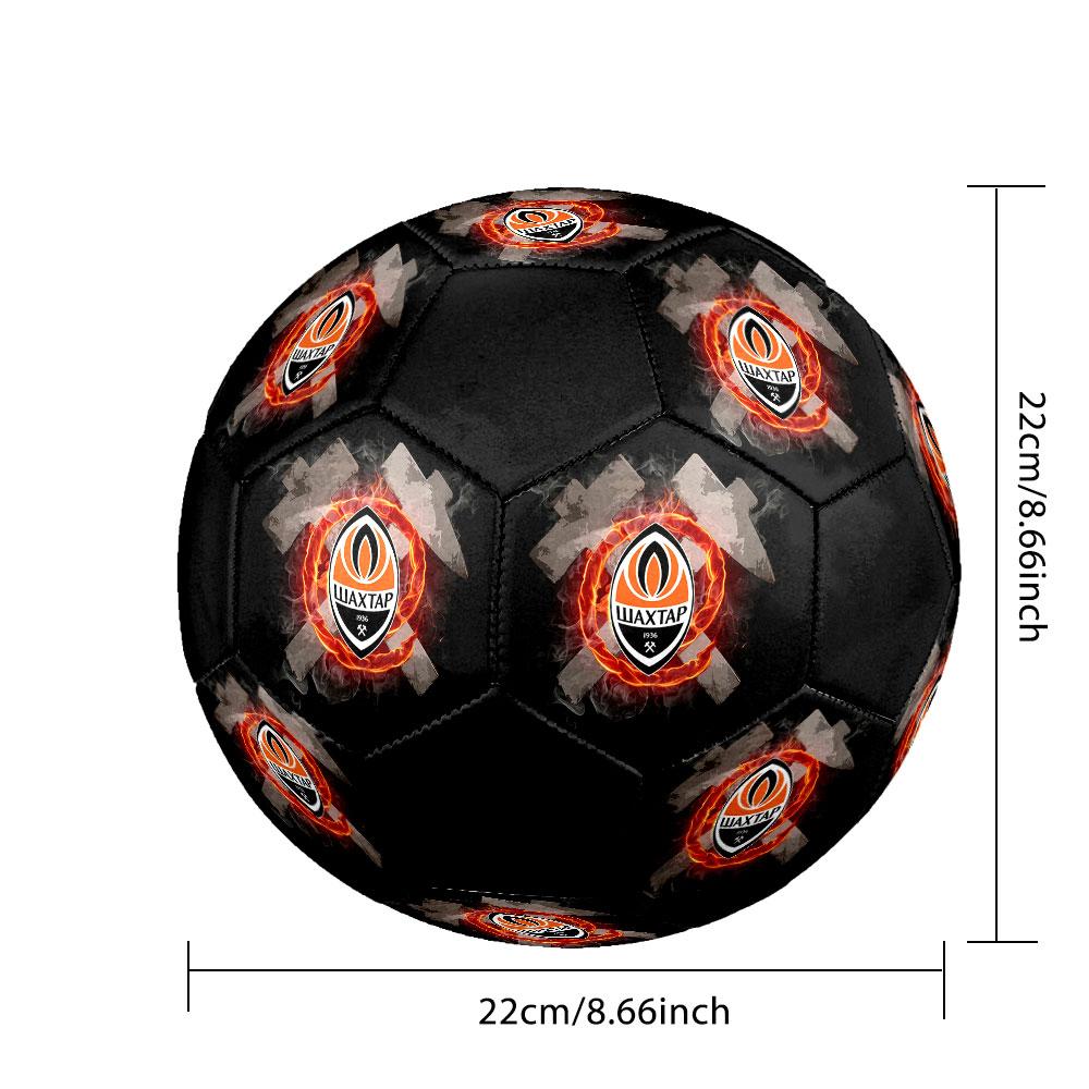 Shakhtar Donetsk FC Size 5 Soccer Ball, Machine-Stitched PVC, Durable & High Bounce, All Ages Fit, fan merchandise, matches & outdoor use.