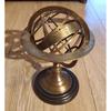 Antique Style Brass 8" Armillary Sphere Globe Astrolabe Nautical Marine Tabletop Globe Home Decor Collectible