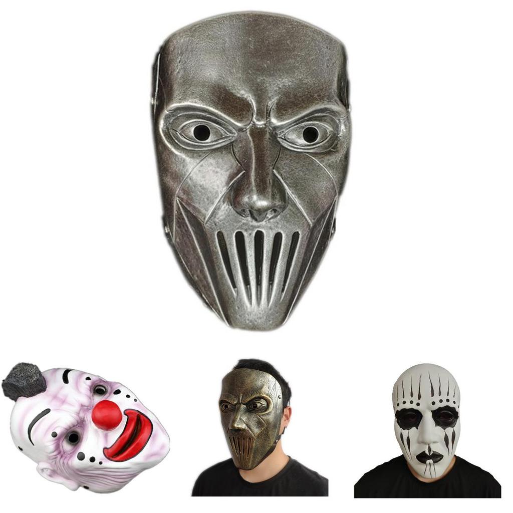 Slipknot Halloween Mask With Clown Face And Zipper Mouth For Costume Parties