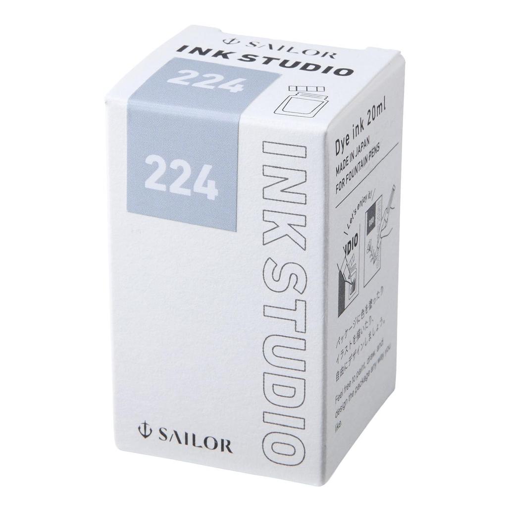 Sailor Fountain Pen Bottled Ink, Ink Studio Dye-Based Blue, 20ml, 224, 13-1300-224