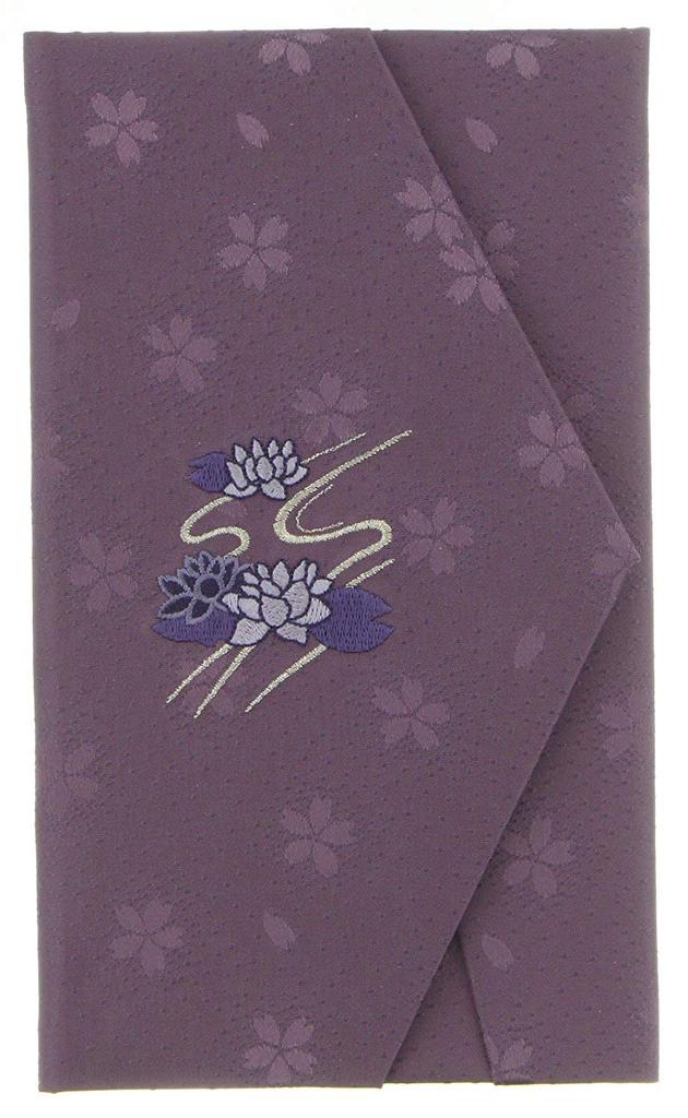 Daiko Sangyo Эстер Сакура Шелк Фукуса (Ткань Упаковочная ткань) с Золотым Конвертом, Набор для Поздравлений/Соболезнований, Сделано в Японии, Розово-Фиолетовый