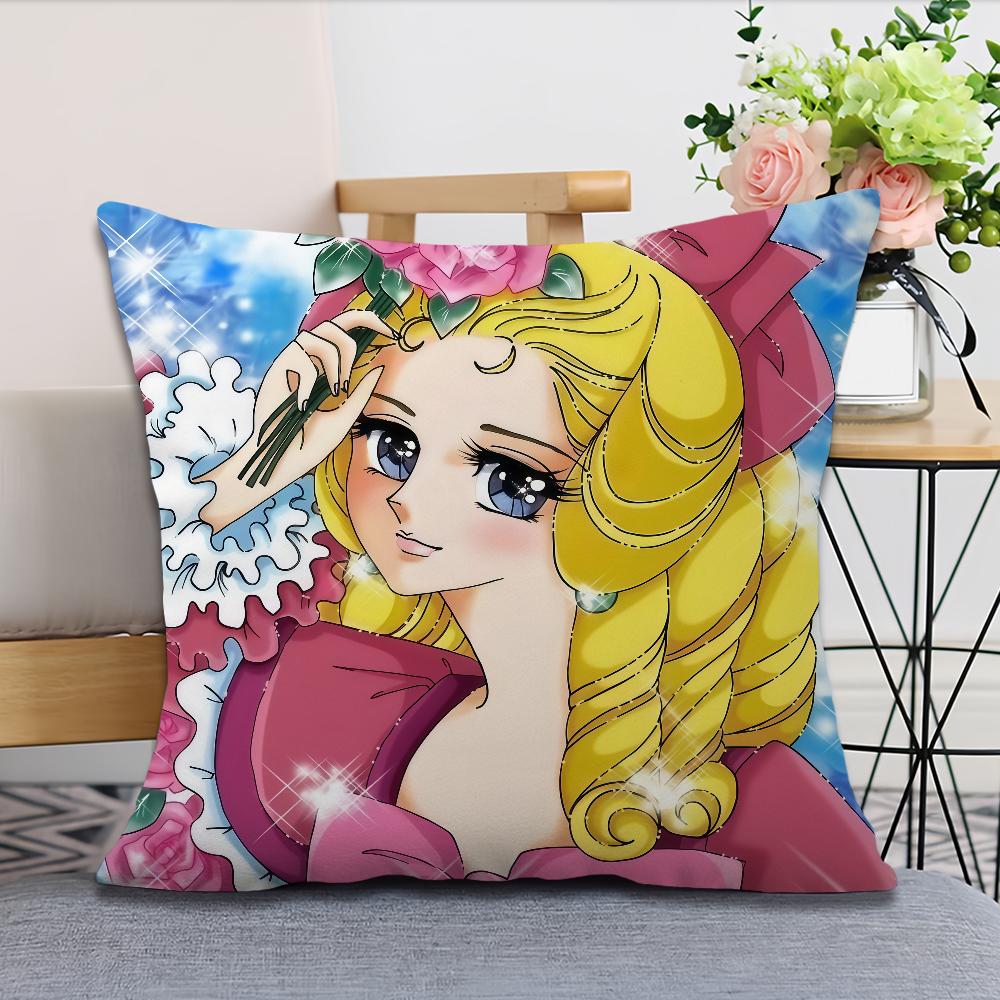 Manga Anime L-Lady O-Oscar Soft Pillow Case For Sofa Living Room Home Office Decor Protective Covers The R-Rose Of V-Versailles