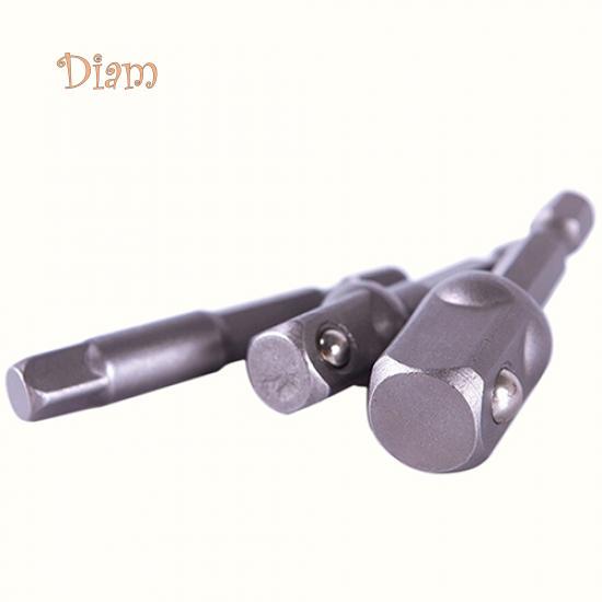 Диаметр 3 шт. Набор переходников с шестигранным хвостовиком до 1/4 3/8 1/2 дюйма, ударные сверла, аксессуары