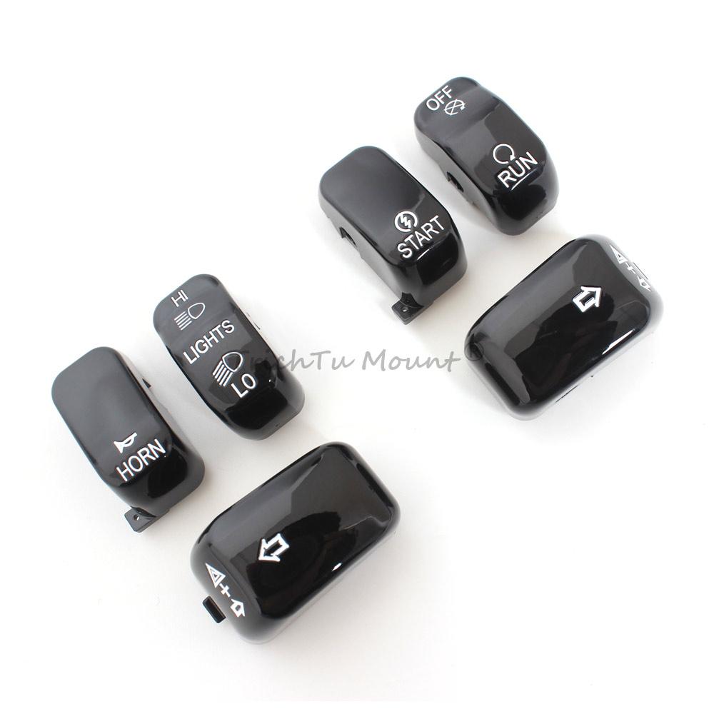 Motorcycle Accessories Handlebar Control Switch Housing Cover Switch Button Caps For Harley Sportster Dyna Softail Truning V Rod