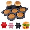 Hamburger Bread Baking Mold Food Grade Silicone Mold High Temperature Resistant Bread Baking Plate Non-stick Cake Bakeware Tool