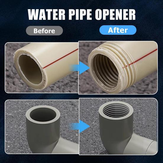 Инструменты для нарезки резьбы на трубах Набор резьбонарезного инструмента для ПВХ труб Интегрированные двухфункциональные инструменты для нарезания внутренней и внешней резьбы на трубах для домашнего ремонта