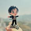 Anime Attack On Titan Eren Yeager Q-Version Action Figure Desktop Case Decoration Status Trendy Boys And Girls Can Collect Gifts
