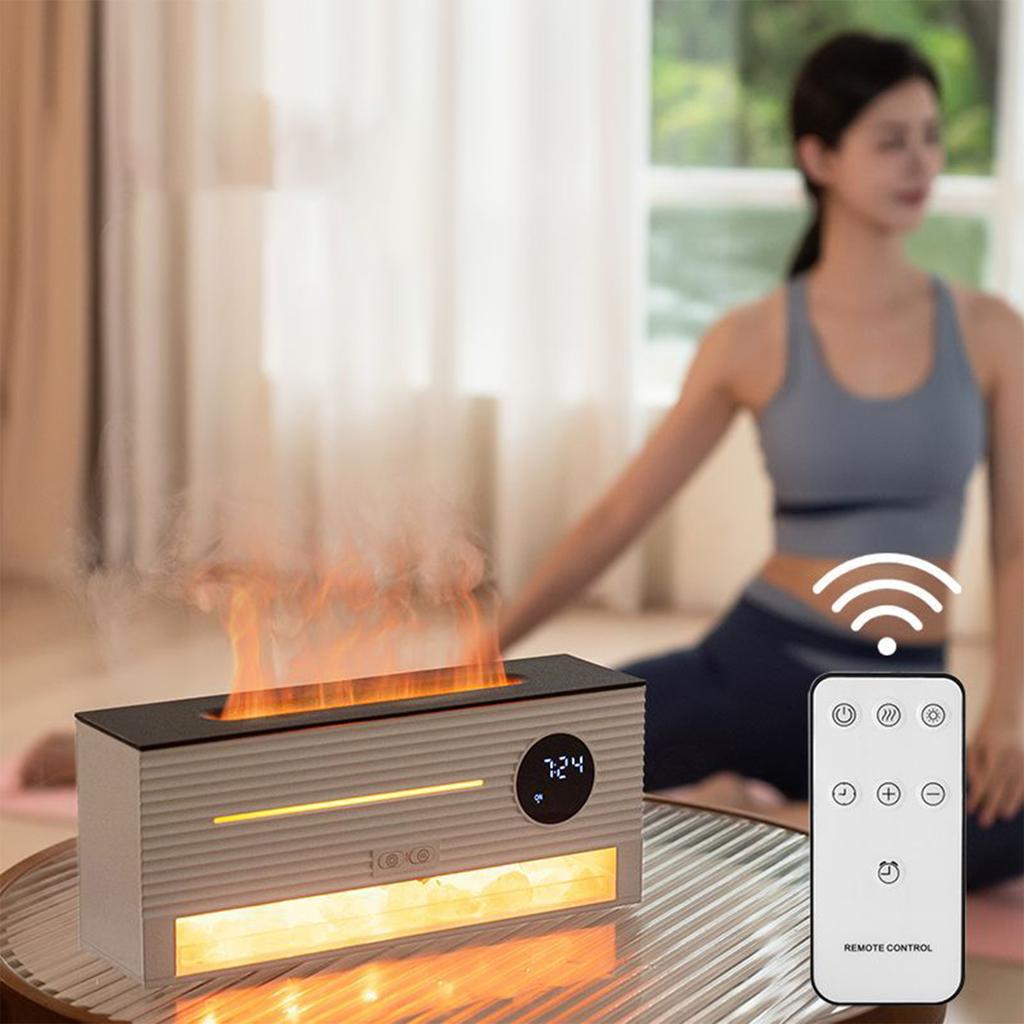 Каменный пламенный ароматерапевтический аппарат увлажнитель воздуха домашний настольный увлажнитель воздуха имитация пламени каменный увлажнитель воздуха