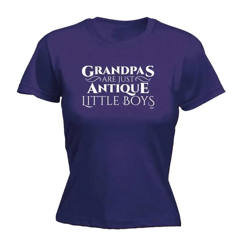 Grandpas Are Just Antique Little Boys Womens T Shirt Funny Novelty