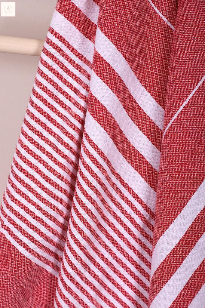 Мягкое банное пляжное полотенце из 100% хлопка в полоску, пештемаль, 100х180 см.