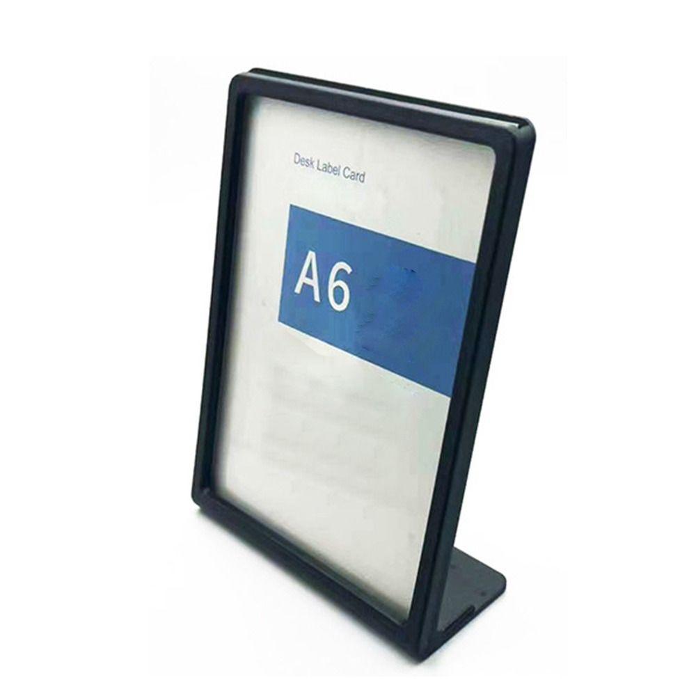 Пластиковая панель Каталог вин Подставка для меню A4 A5 A6 L-образный держатель для настольных карточек Настольный держатель для фотокарточек с орнаментом