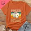 Покер - это не про удачу; Дело в навыке. Унисекс-футболка 'Lucky Poker' с принтом из чистого хлопка