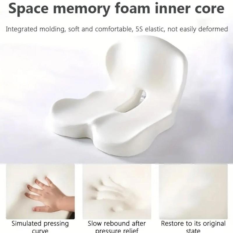 Memory Foam Seat Back Pain Support Booster Cushion Chair Car Pillow Lumbar~