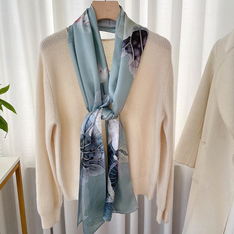 Шелковый шарф Шарф Шаль Mulberry Silk Женский шелк