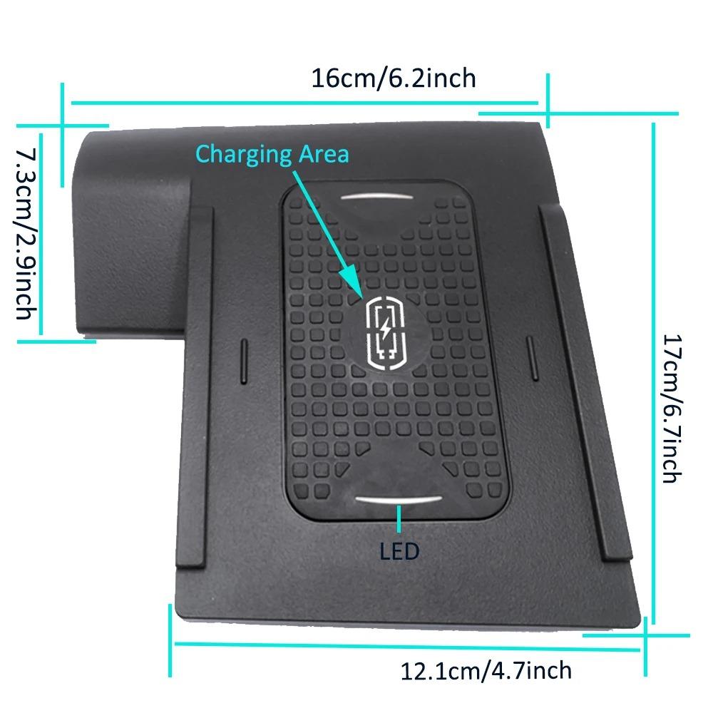 Для Volkswagen Golf 2014-2020 Новый дизайн Автомобильное зарядное устройство Беспроводной держатель телефона 15W Qi Беспроводное зарядное устройство