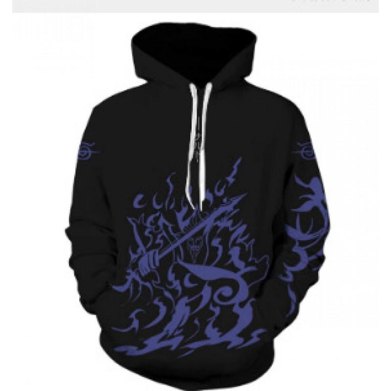 Space Anime Cosplay Hoodie - Naruto Print Casual Sweatshirt Teens Adults