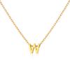 Stainless Steel Initial Necklace for Women Men Gold Color Cut Letters Single Name Choker Necklace Jewelry Gift Dropshipping