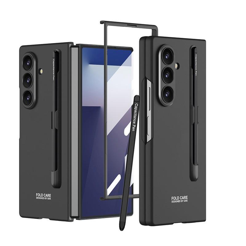Ultra-Thin Foldable Phone Case Galaxy Z Fold7 With Built-in Stylus Holder Screen Protector