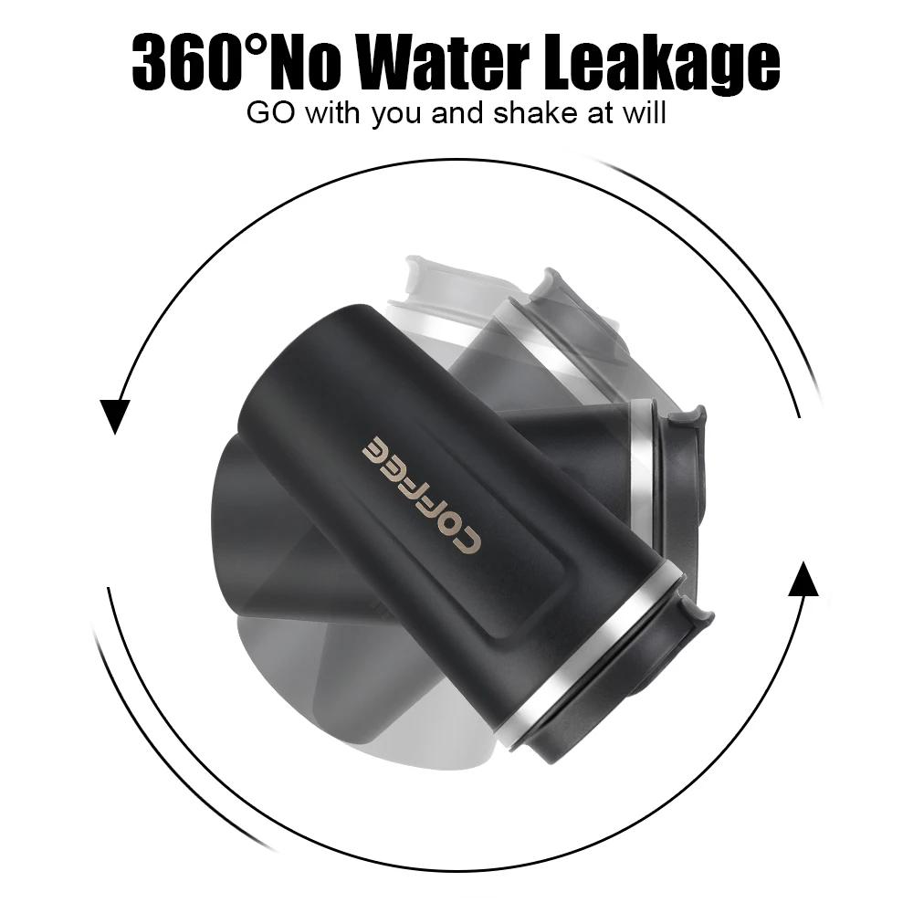 Smart Coffee Tumbler 380ml 510ml Stainless Steel Intelligent Temperature Display Travel Mug Thermos Cup with Portable Rope