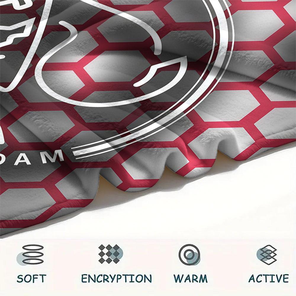 1PC AFC Ajax Patterned Flannel Blanket Suitable For All Seasons for Home Decor Warmth and Comfort Gifts Holiday Present