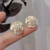 Корейская версия женских французских ретро серег с камелиями модные элегантные романтические пусеты женские корейский темперамент серьги интернет-знаменитости