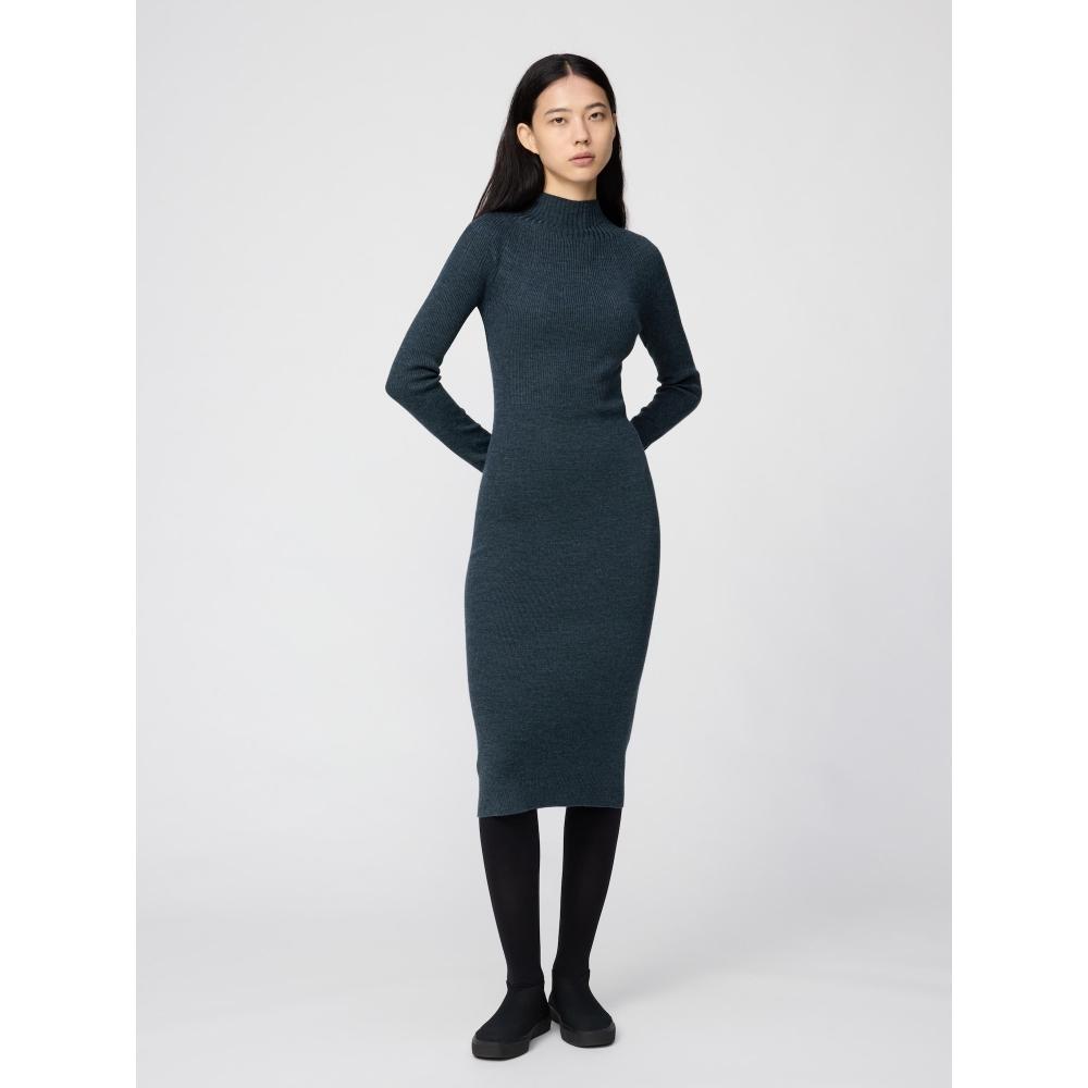 Uniqlo Платье из 3D-трикотажа со смесью мериносовой шерсти