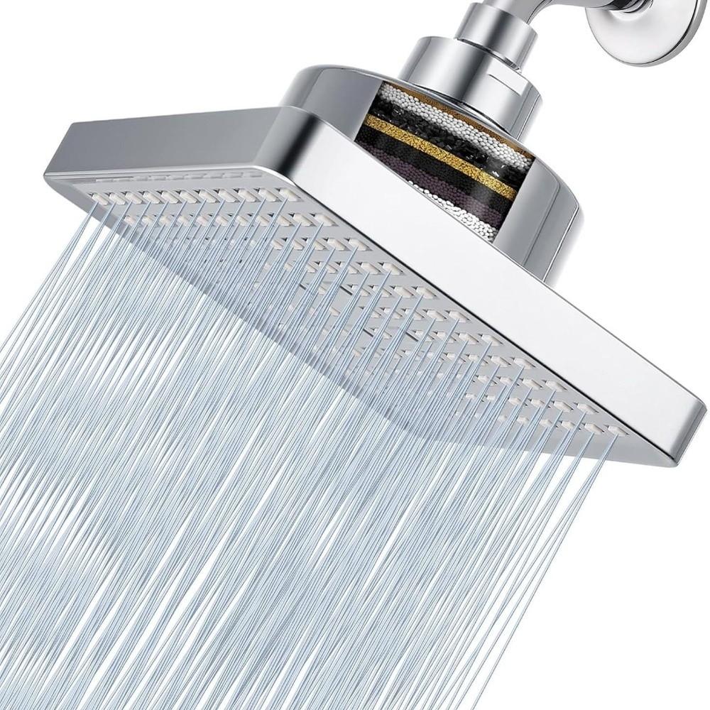 Anti-Clogging Rain Showerhead High Pressure Waterfall Shower Head Rainfall Shower Head Home Use
