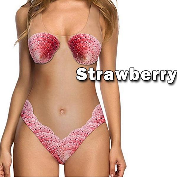 MAITA 2021 летний сексуальный женский цельный купальник бикини цвета дыни в виде фруктовой оболочки