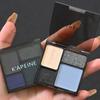 4 цвета Punk Smokey Matte Glitter Eyeshadow Long Lasting Shimmer Eye Shadow Makeup Palette Cool Toned Black Blue Eye Pigment