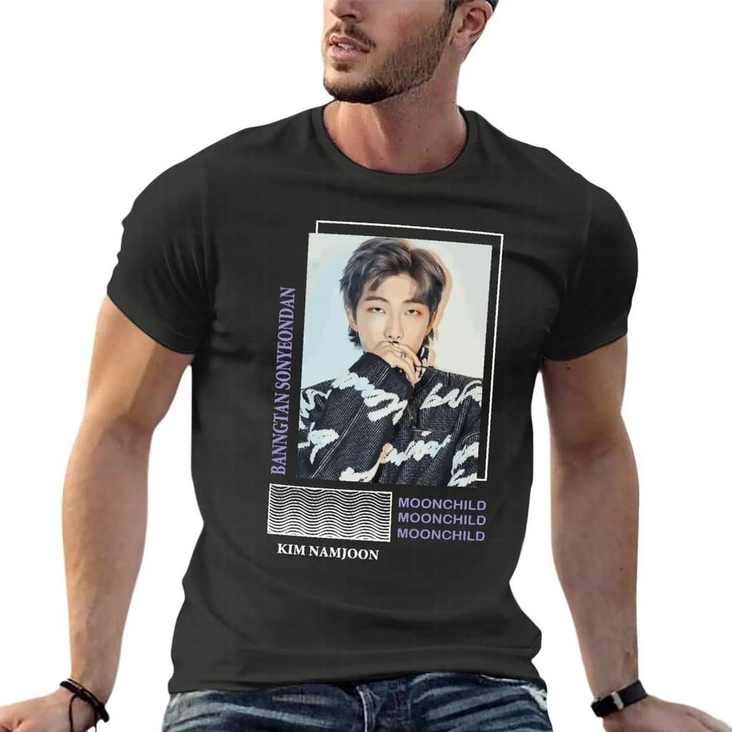 Banctan Sonyeondan Kim Namjoon Oversize TShirt Custom Men Clothing Short Sve Streetwear Big Size Tops Tee