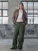 ASIF CALIE Flower Military Cargo Pants Khaki