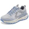 Skechers DLUX Journey Удобные Универсальные Прочные Низкие Туристические Ботинки Женские Туристические Ботинки Серый Синий 180223-GYBL
