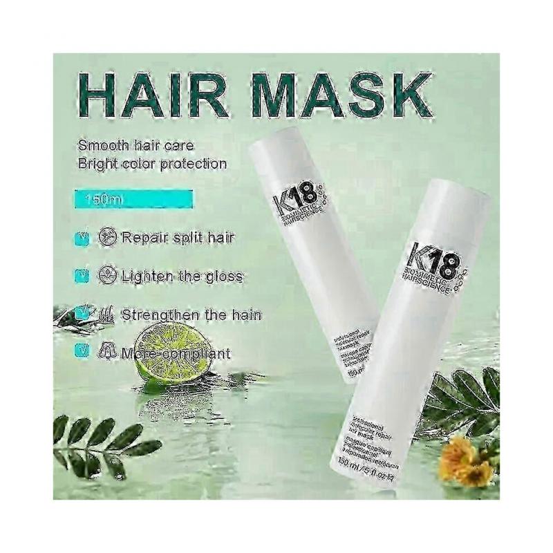3 шт. K18 150 мл несмываемая молекулярная восстанавливающая маска для волос для поврежденных волос - Глубокое кондиционирование, мягкая текстура, восстановление волос Новинка
