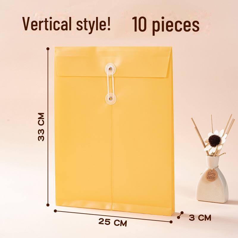 A4 Large Capacity File Bag - Colorful, Custom-made, Office PP Document and Policy Organizer.