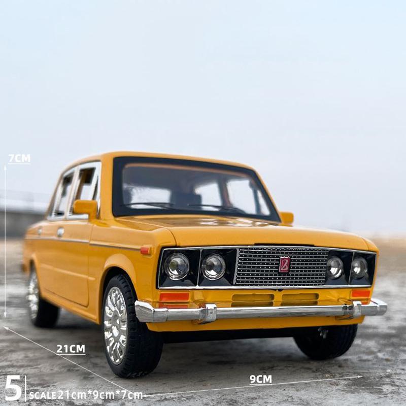 ABBR1 1:18 LADA 2106 Alloy Die Cast Toy Car Model Sound and Light Children's Toy Collectibles Birthday gift